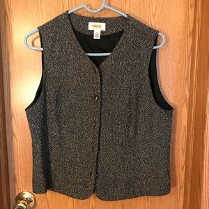 Black Talbots tweed vest and pants
